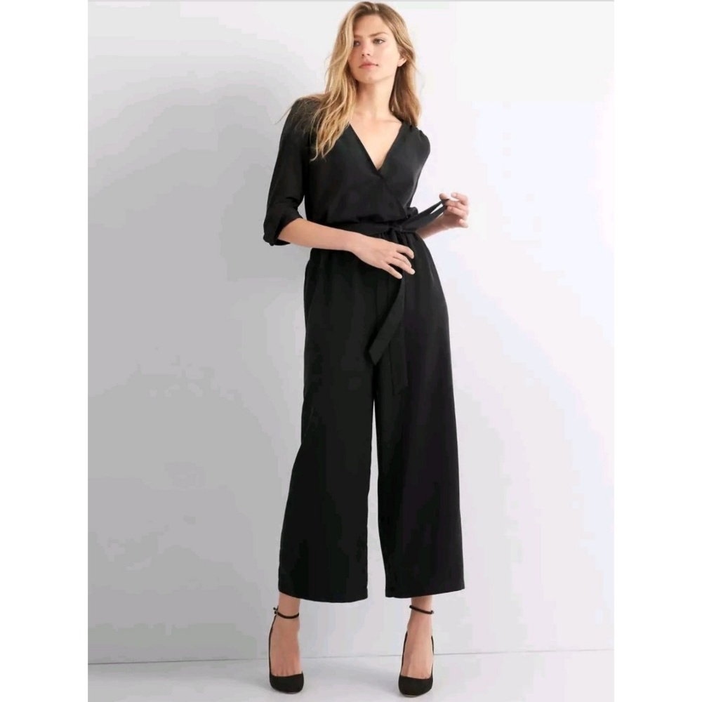 Black Gap Wrap Jumpsuit
